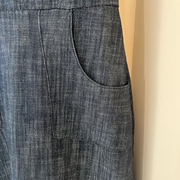 Nooworks Edie Sleeveless Denim Dress with Front Pockets | Size XS - Picture 4 of 8
